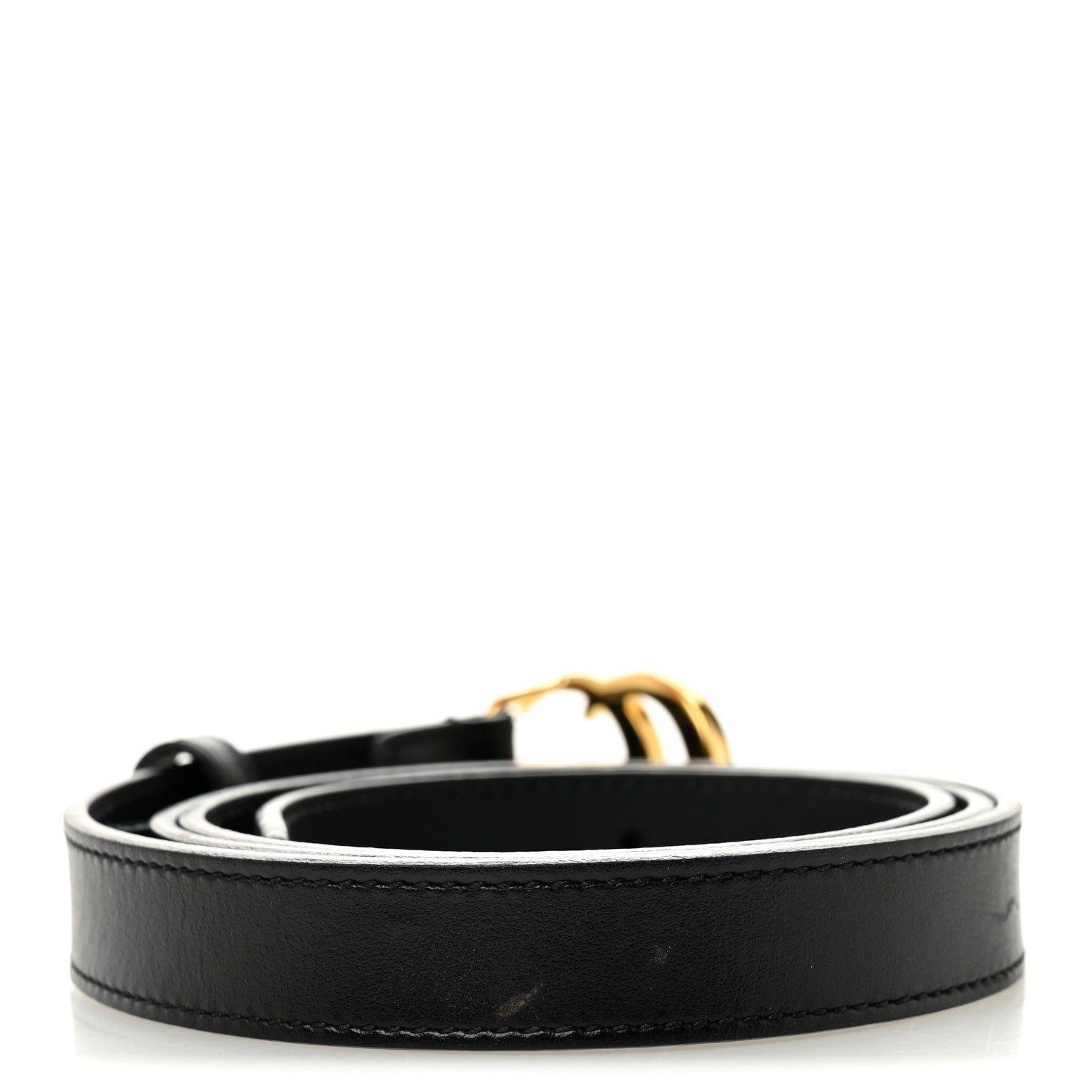 Gucci Calfskin Double G 90 36 Belt Black