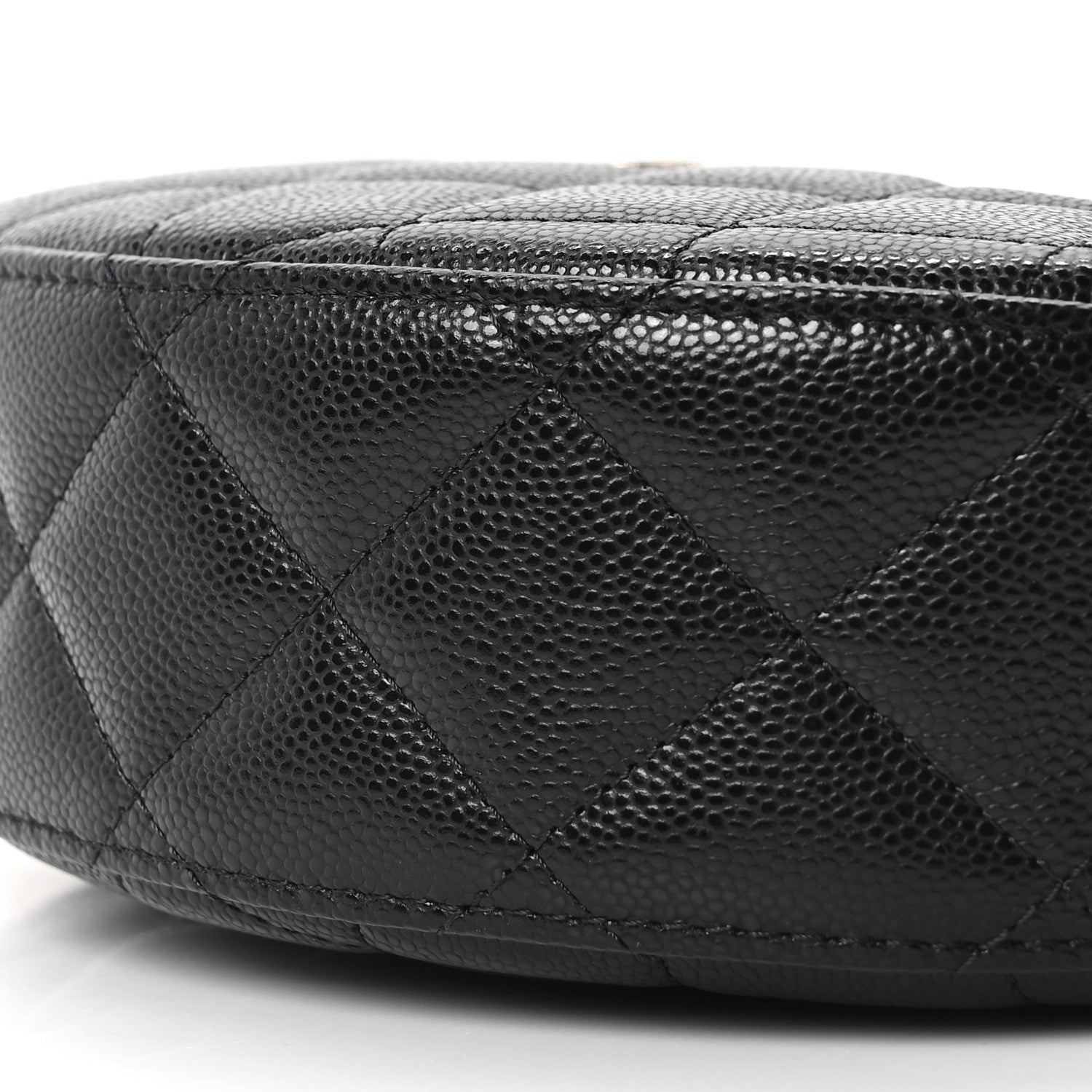 Chanel Caviar Quilted Other Shape With Chain Black