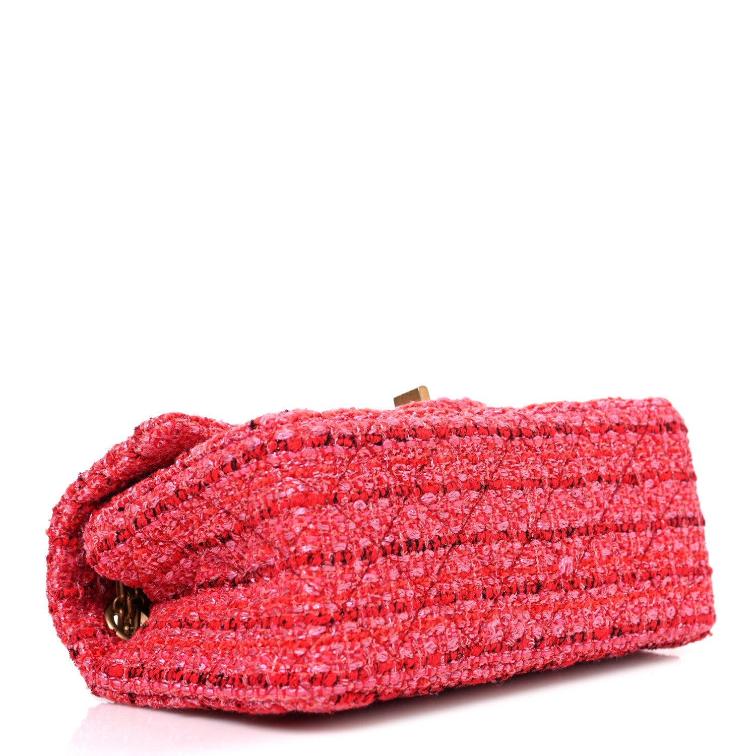 Chanel Tweed Quilted Mini 2.55 Reissue Flap Red Ecru Black