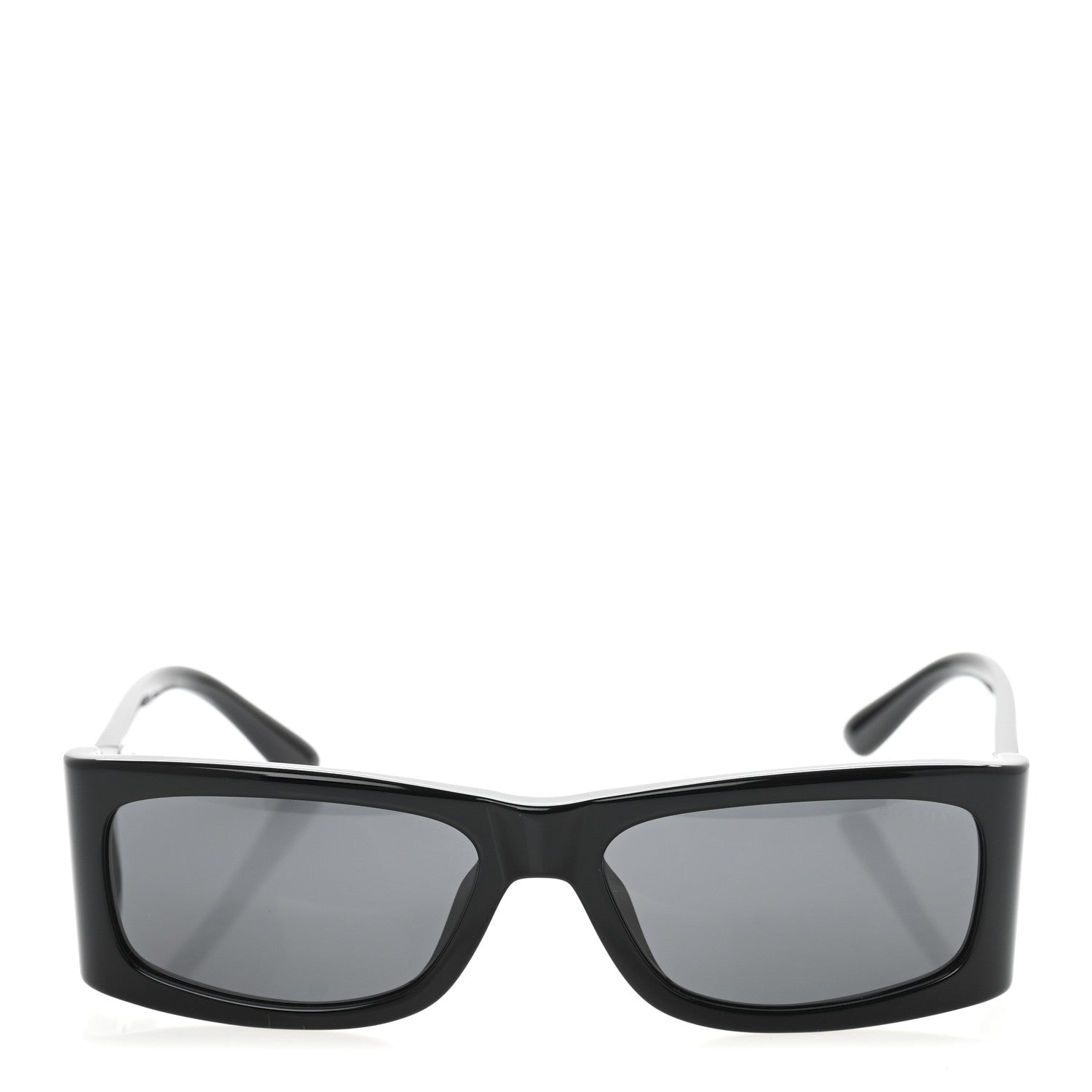Prada Acetate Rectangular Sunglasses SPR B03 Black