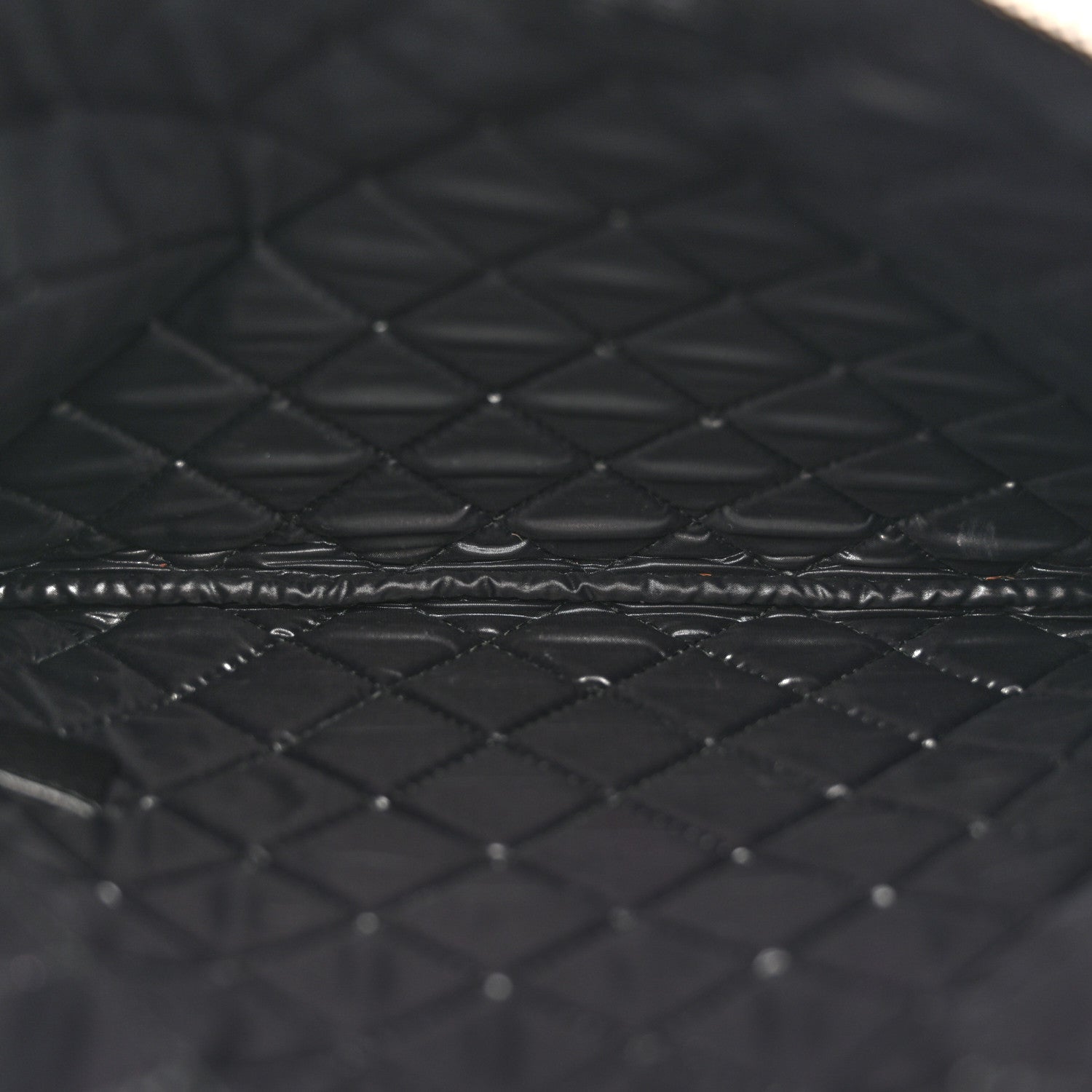 Caviar Studded Medium Deauville Pouch Black