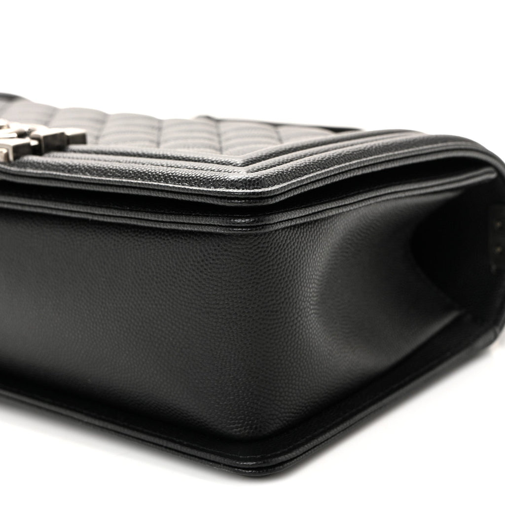 Chanel Caviar Quilted Medium Boy Flap Black
