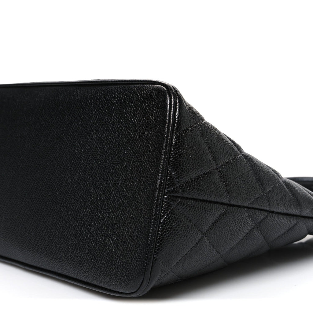Chanel Caviar Quilted Medallion Tote Black
