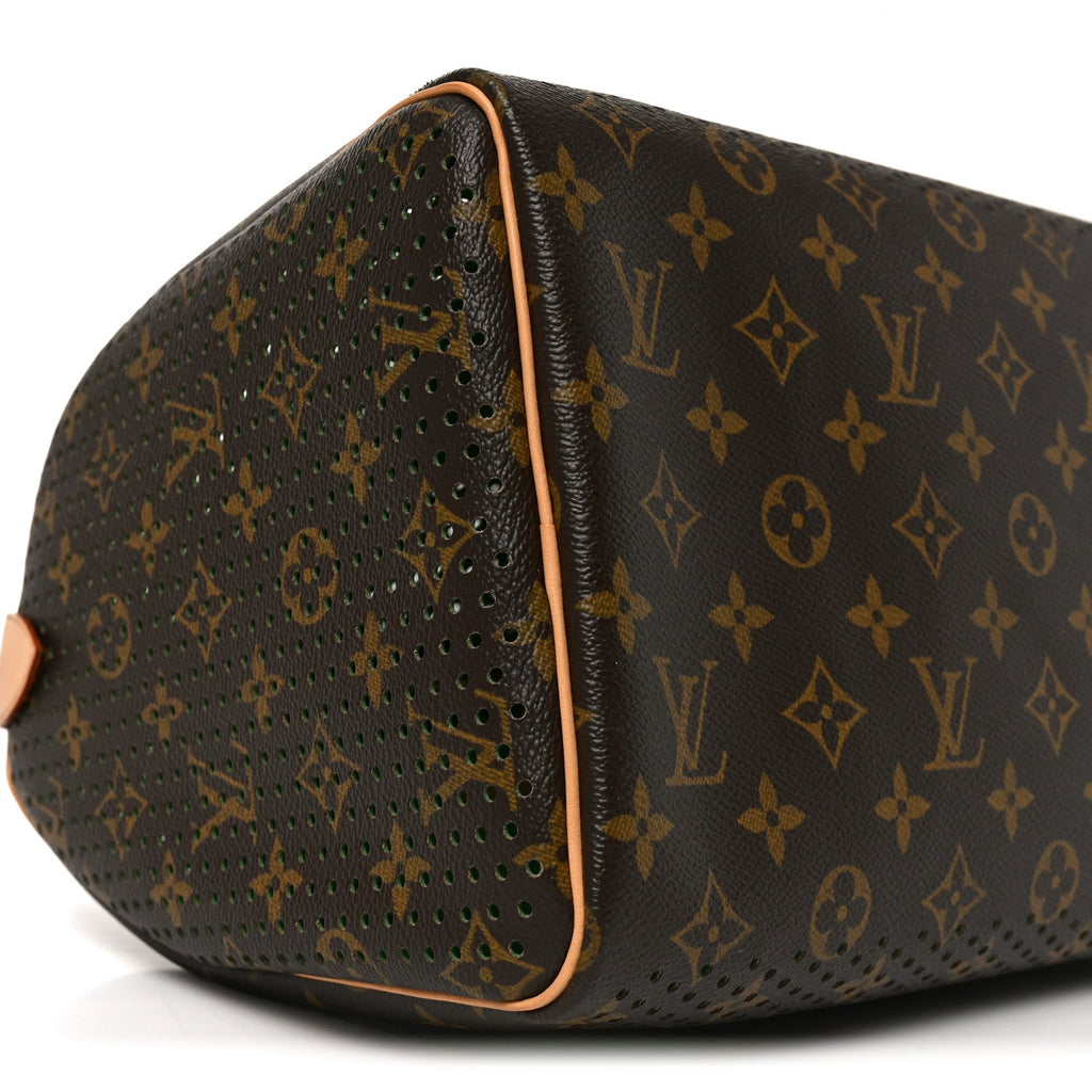 Louis Vuitton Monogram Perforated Speedy 30 Green