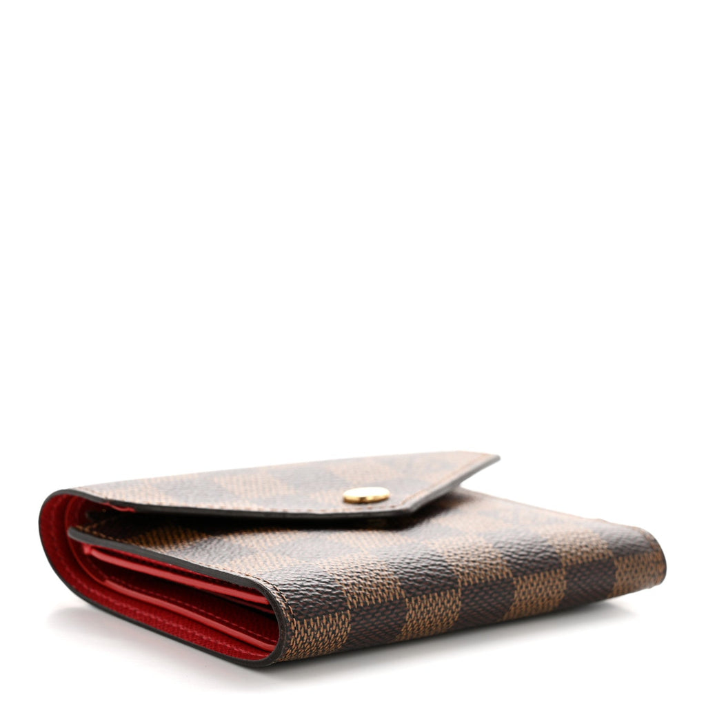 Louis Vuitton Damier Ebene Victorine Wallet Red