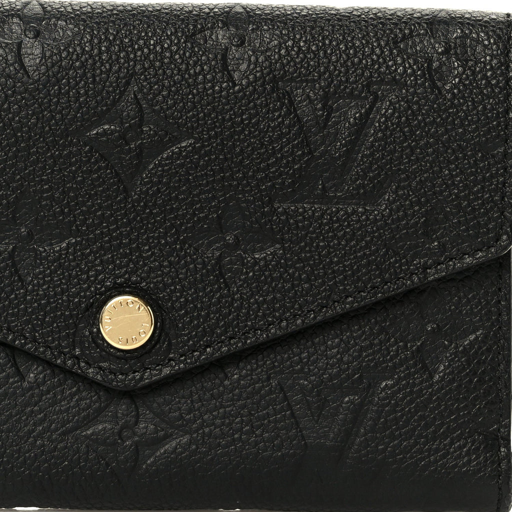 Louis Vuitton Empreinte Compact Curieuse Wallet Black