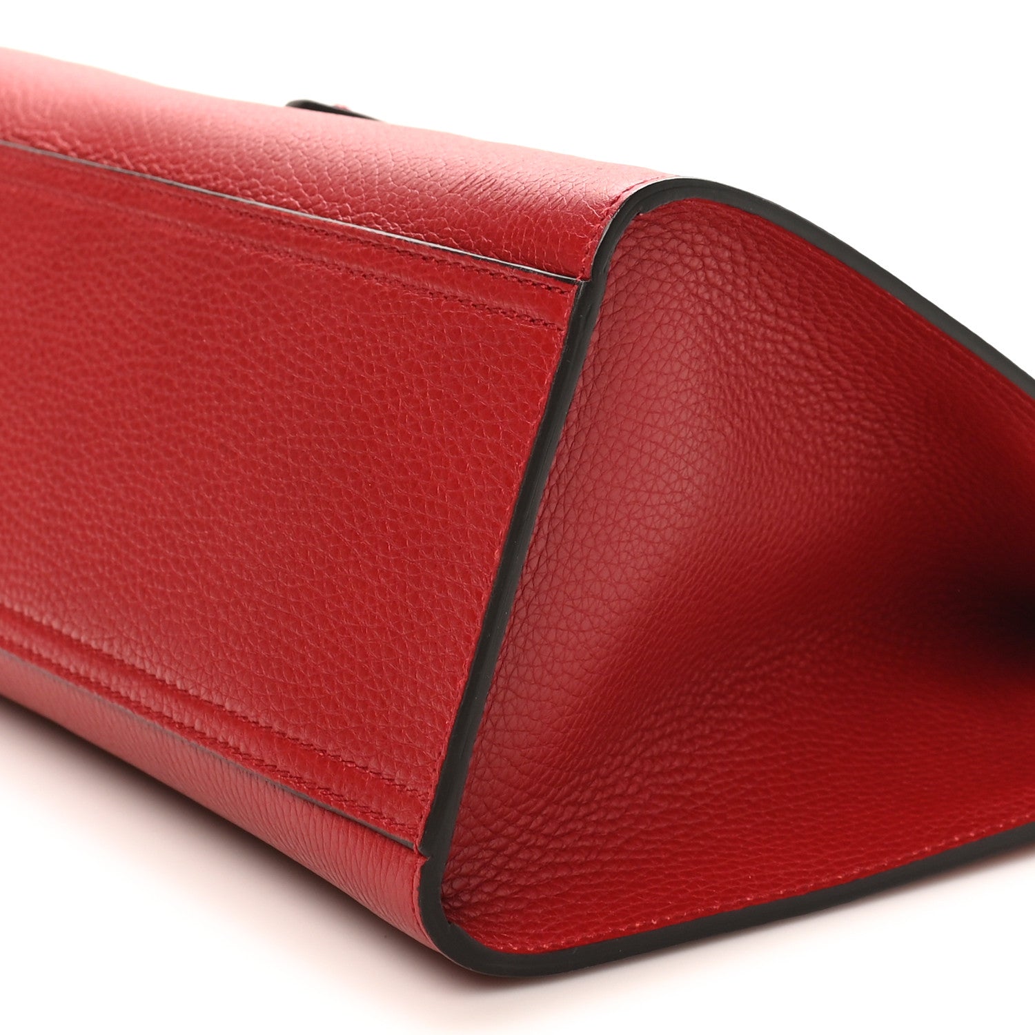 Gucci Calfskin Small GG Marmont Top Handle Bag Vulcanic Red