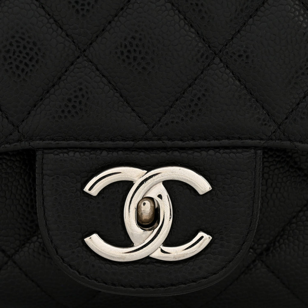 Chanel Caviar Quilted Maxi Double Flap Black