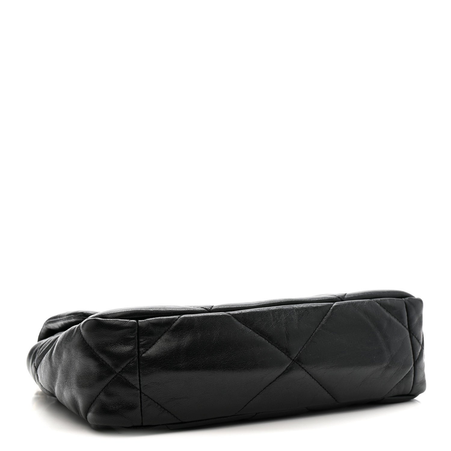 Chanel Goatskin Quilted Medium Chanel 19 Flap Black