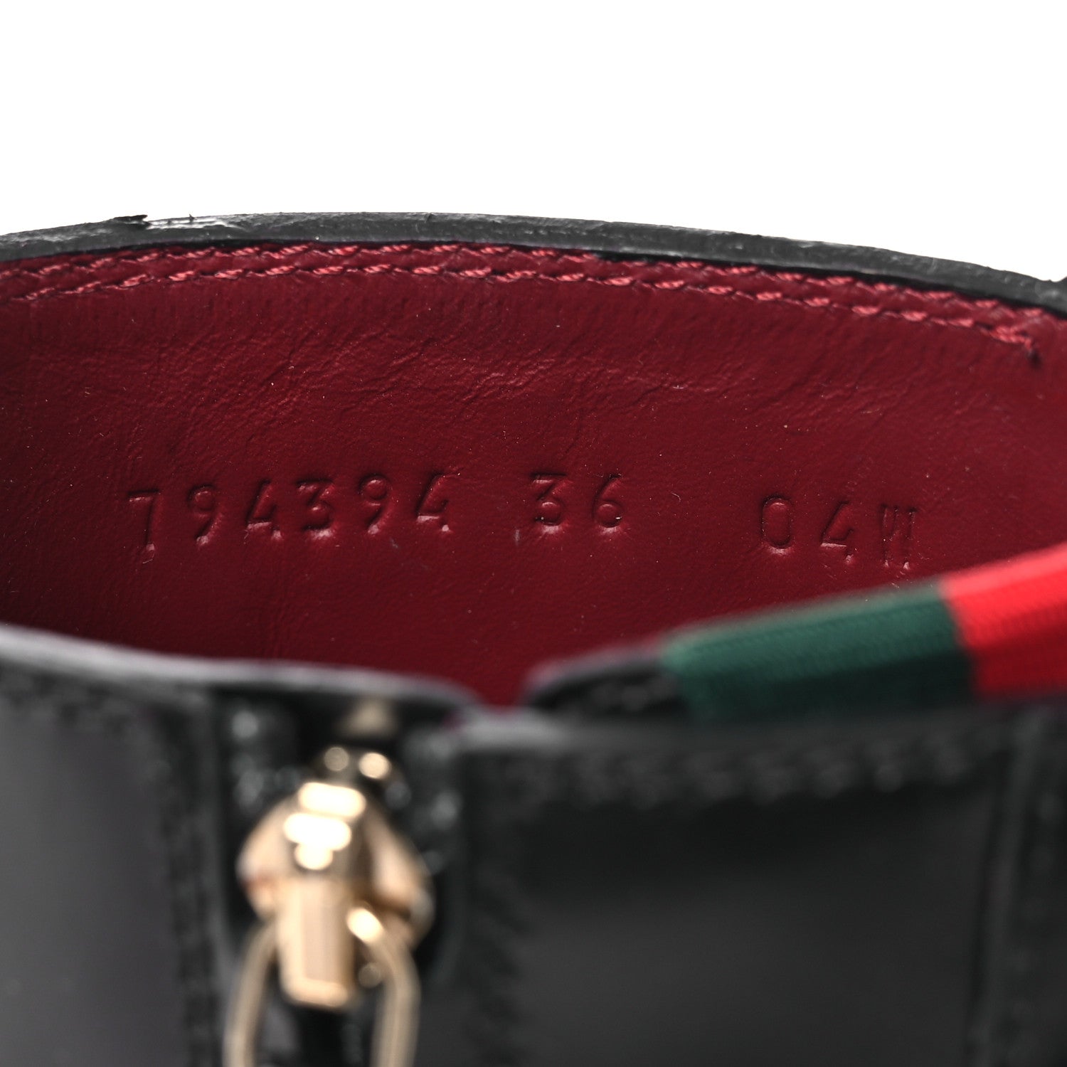 Gucci Spice Lux Nappa Web Combat Boots 36 Black
