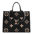 Louis Vuitton Empreinte Monogram Giant Onthego MM Black Beige