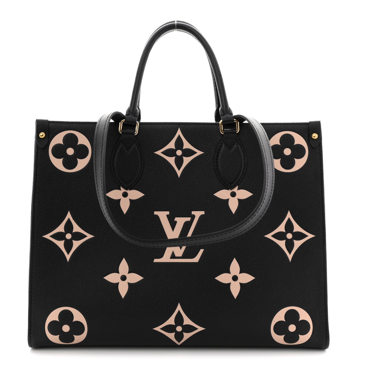 Louis Vuitton Empreinte Monogram Giant Onthego MM Black Beige