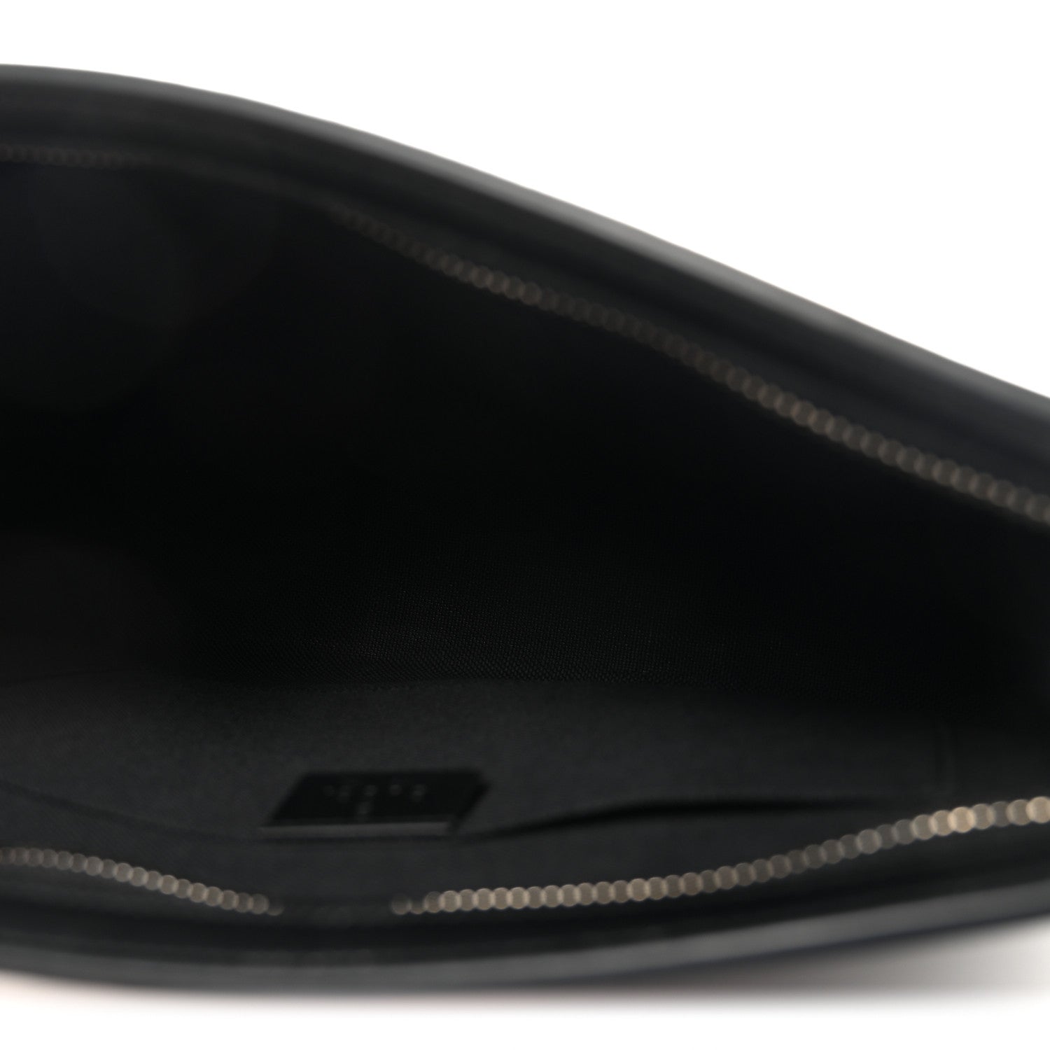 Gucci GG Supreme Monogram Selleria Calfskin Web New Web Cosmetic Case Black