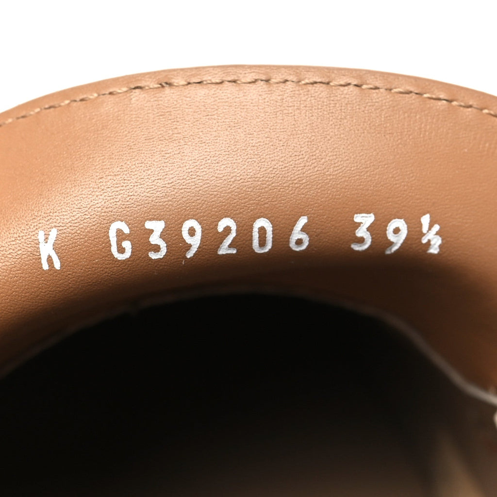 Calfskin CC Platform Loafers 39.5 Beige