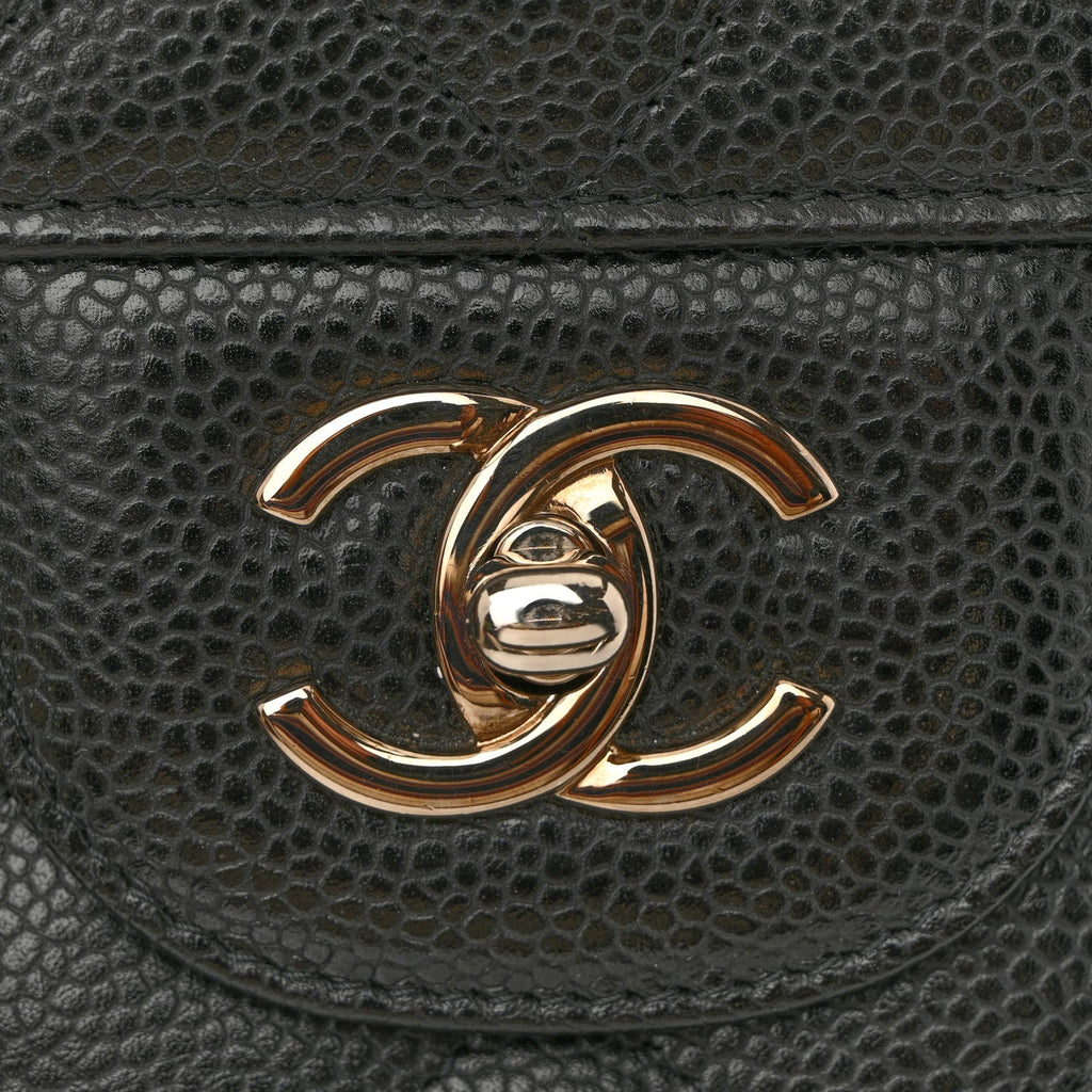 Chanel Caviar Quilted Jumbo Double Flap Black