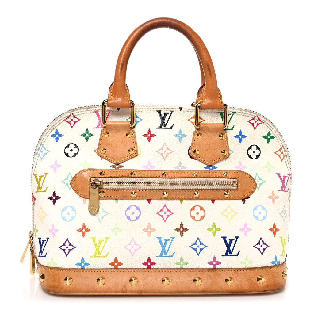 Louis Vuitton Monogram Multicolor Alma White
