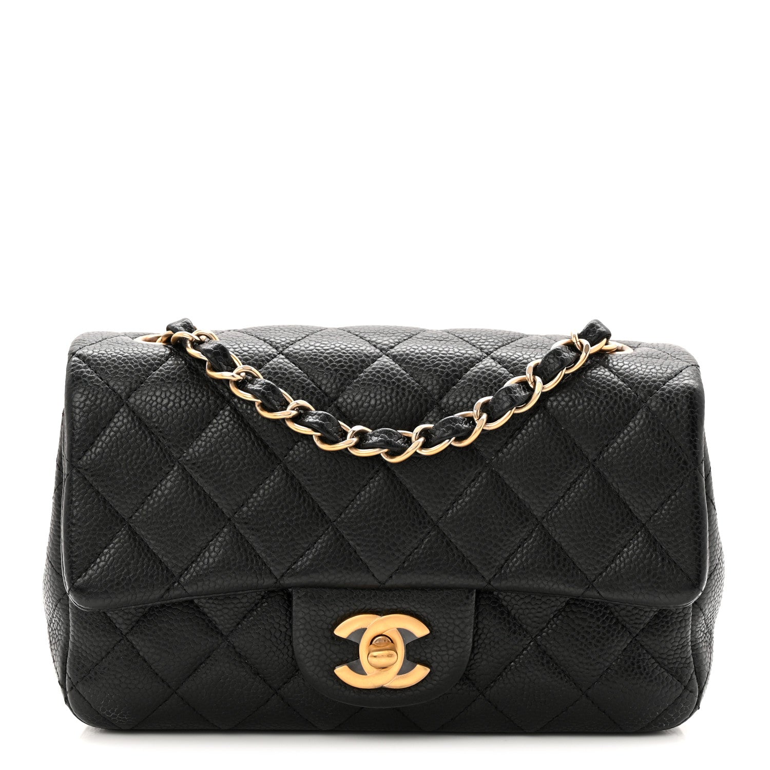 Chanel Caviar Quilted Mini Rectangular Flap Black