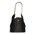 Chanel Washed Denim Quilted Medium Chanel 25 Handbag Black
