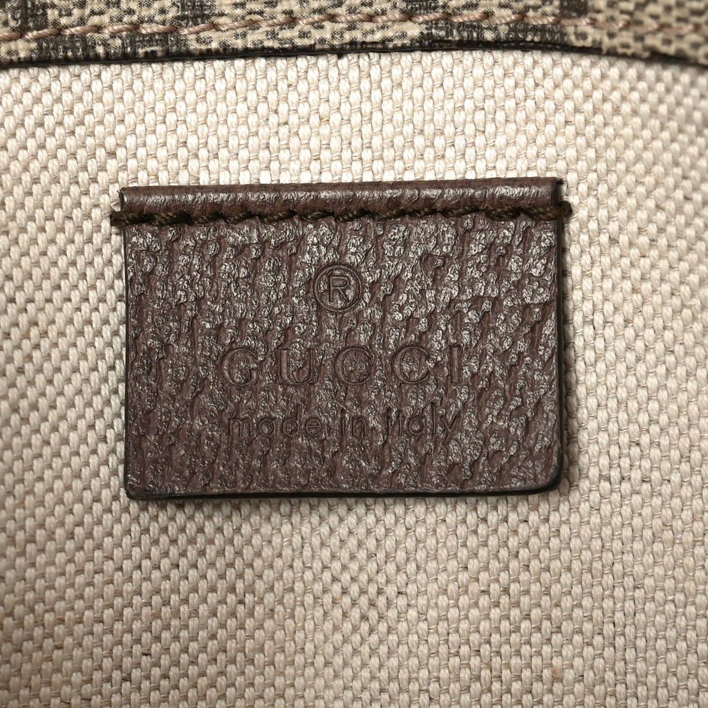 Gucci GG Supreme Monogram Neo Vintage Web Belt Bag Brown