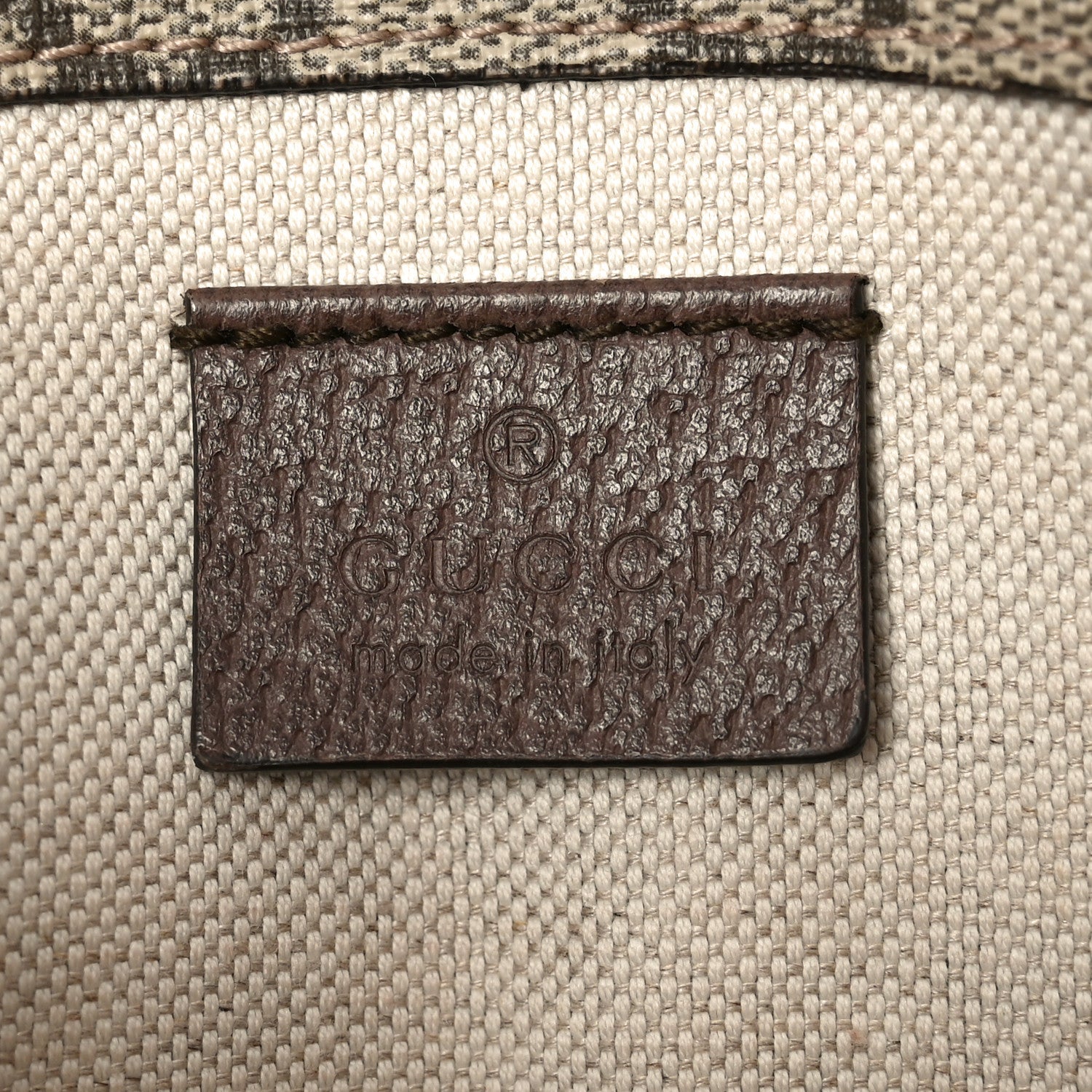 Gucci GG Supreme Monogram Neo Vintage Web Belt Bag Brown