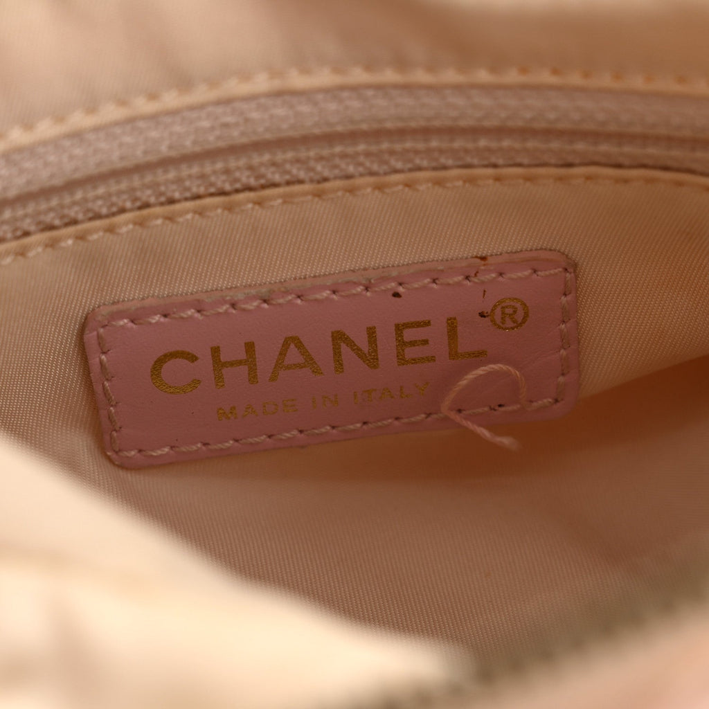 Chanel Nylon Travel Ligne Hobo Pink