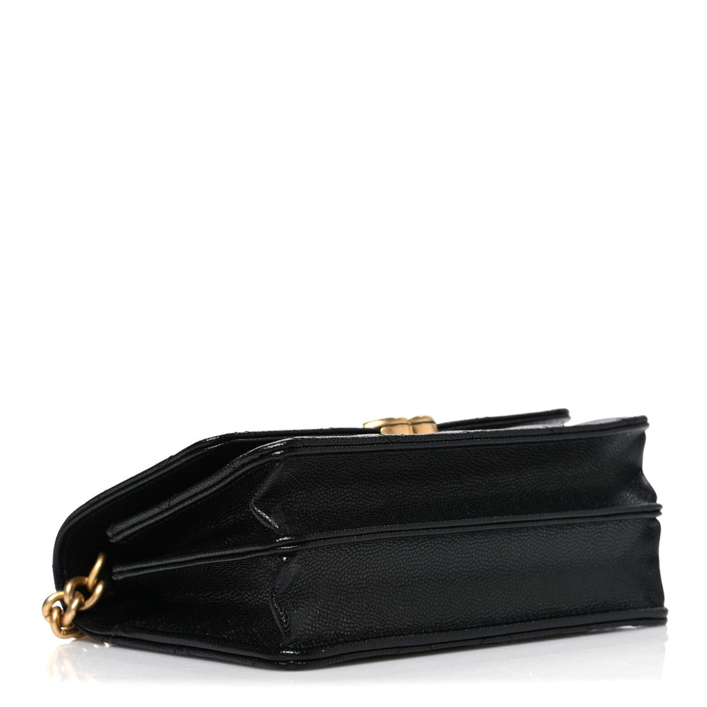 Chanel Caviar Quilted Mini Bracelet On Chain Wallet On Chain WOC Black