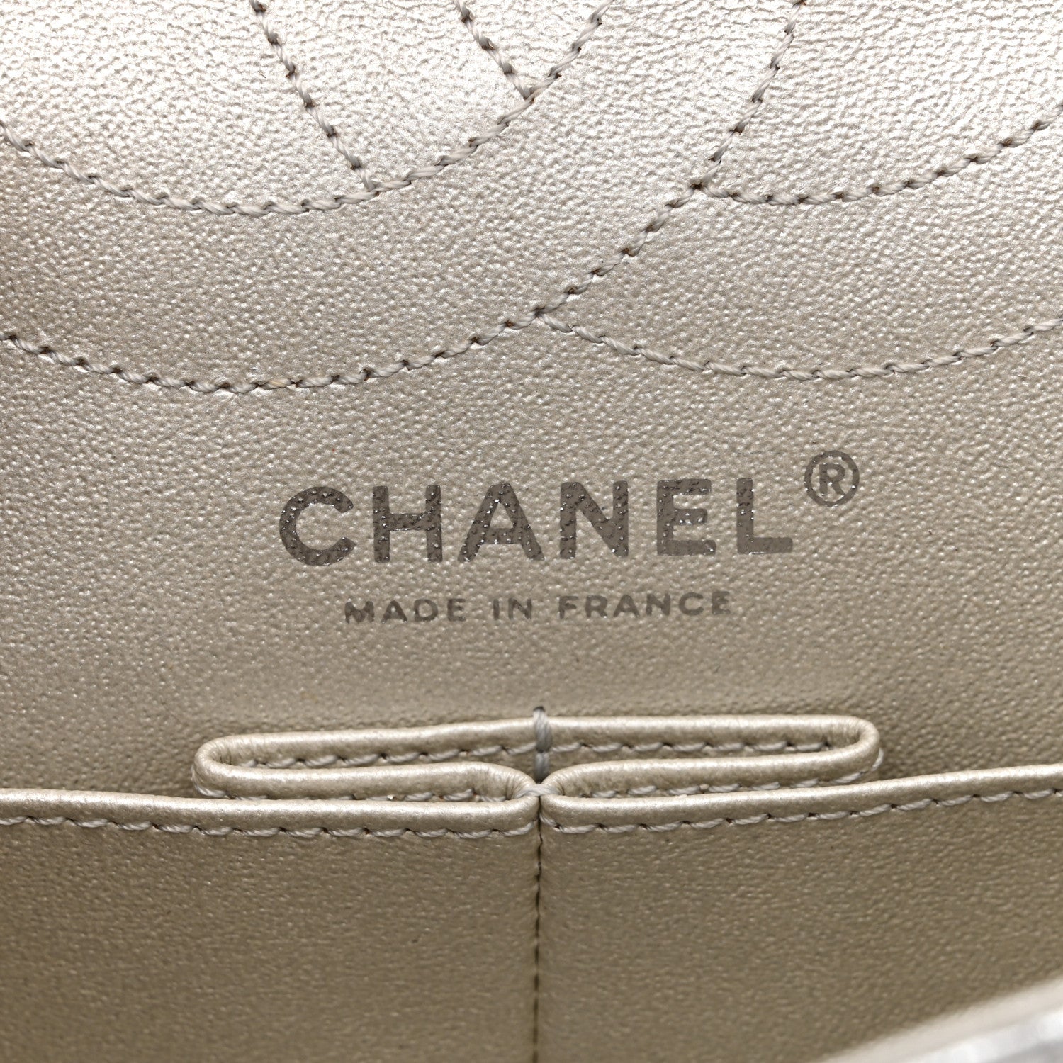 Chanel Metallic Lambskin Quilted 2.55 Reissue 226 Flap Silver