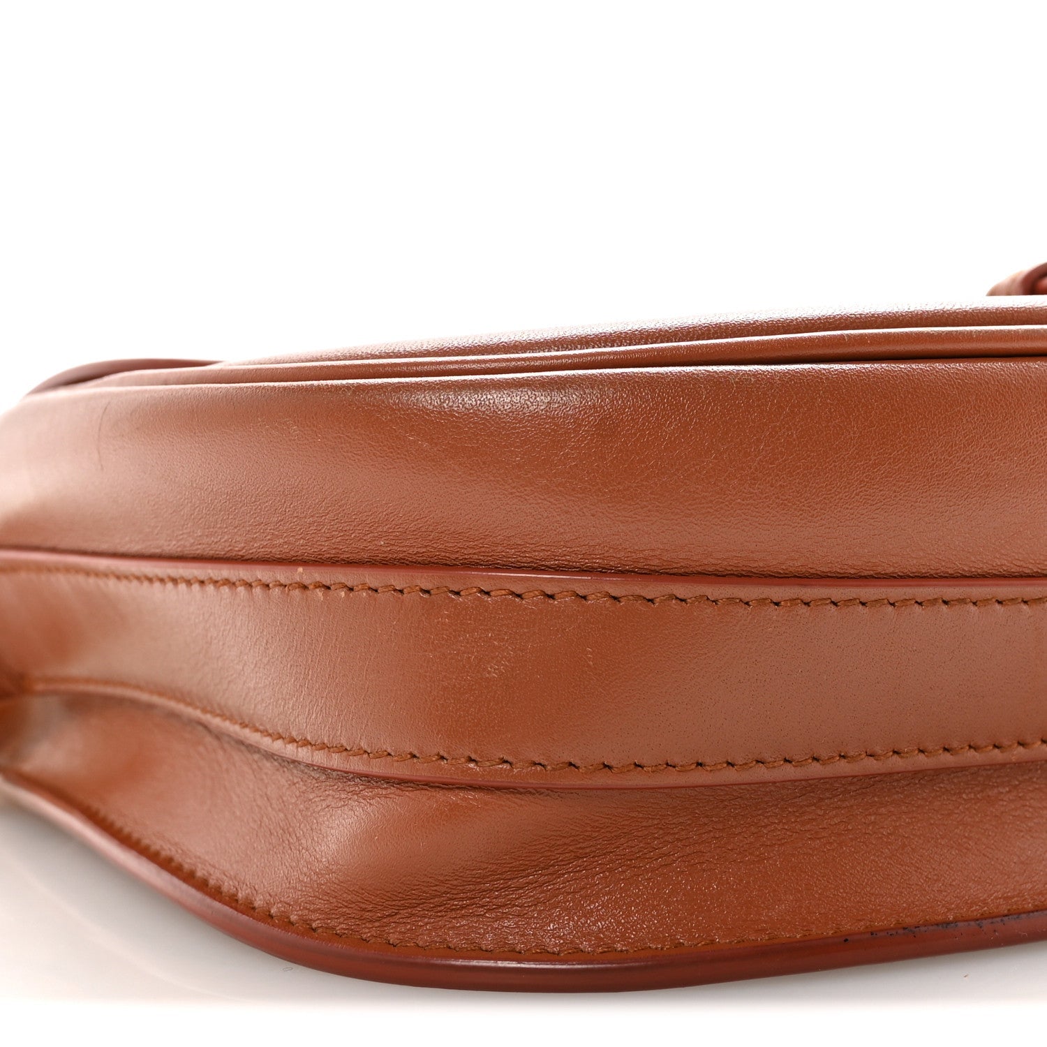 Christian Dior Box Calfskin Medium Bobby Flap Dark Tan