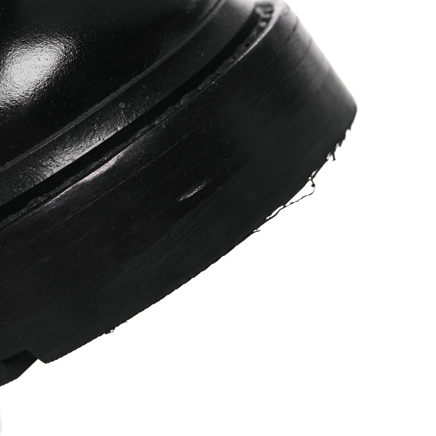 Chanel Shiny Calfskin Quilted Lace Up Combat Boots 37 Black