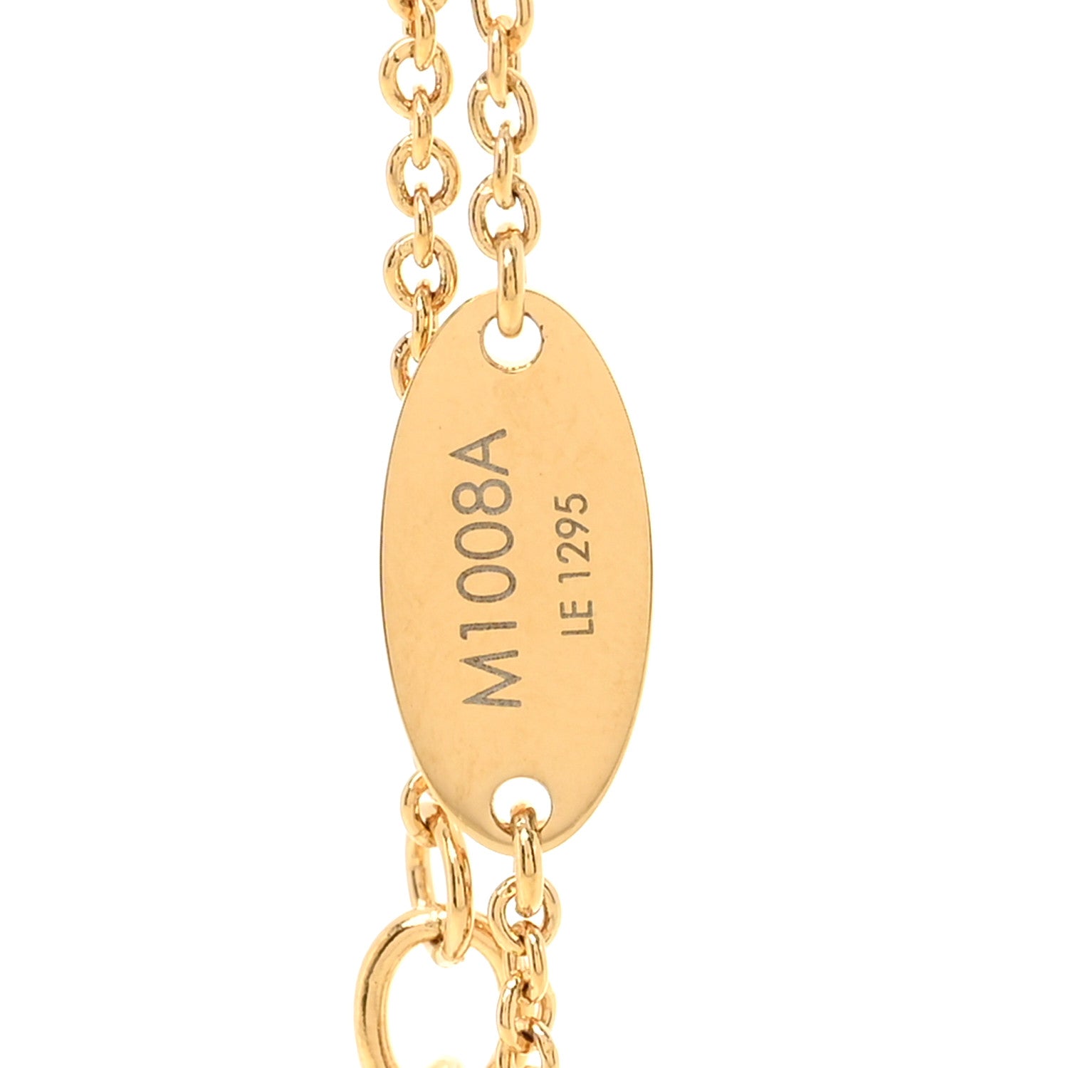 Louis Vuitton Metal Enamel LV Iconic Bracelet Gold Light Pink