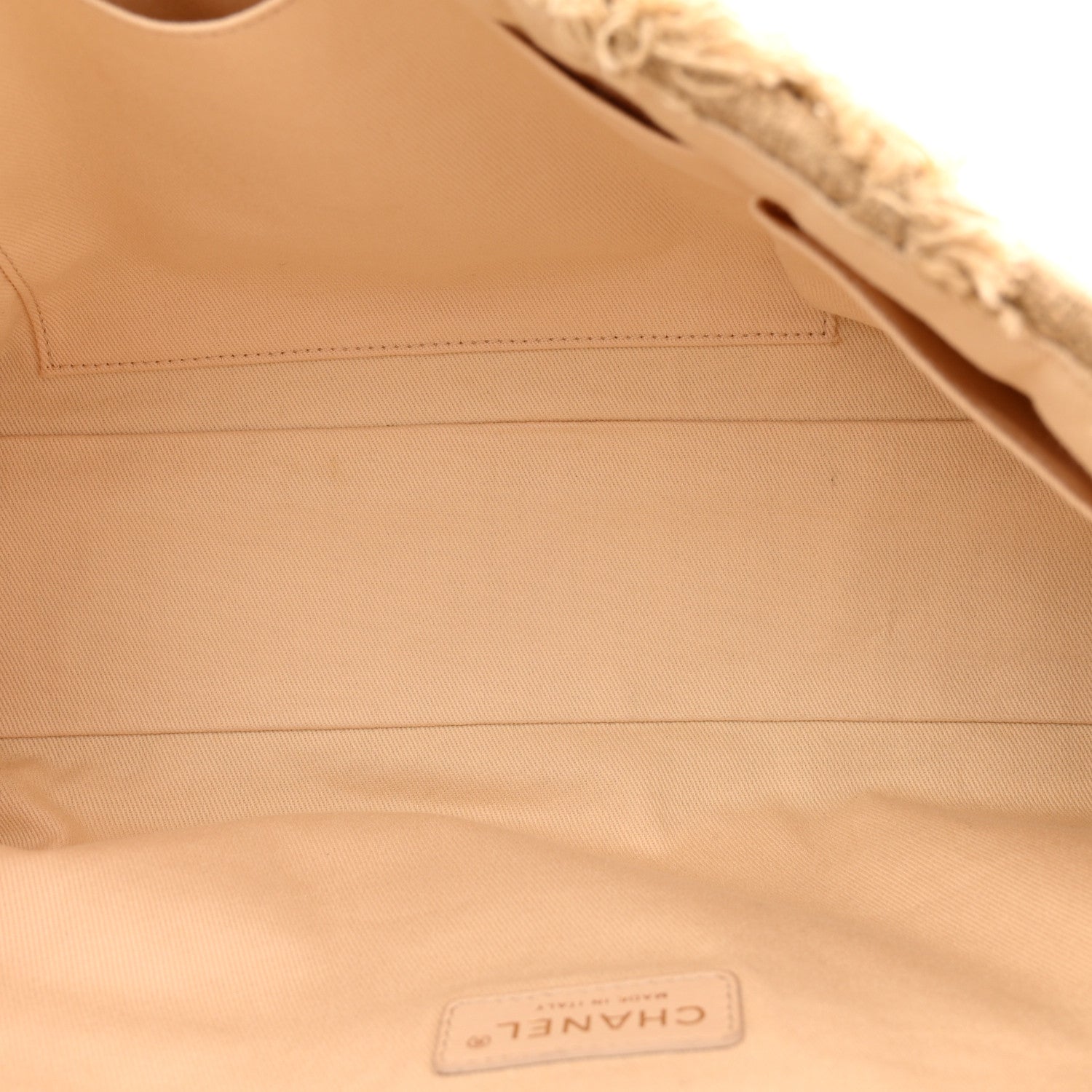 Chanel Tweed Nature Flap Dark Beige