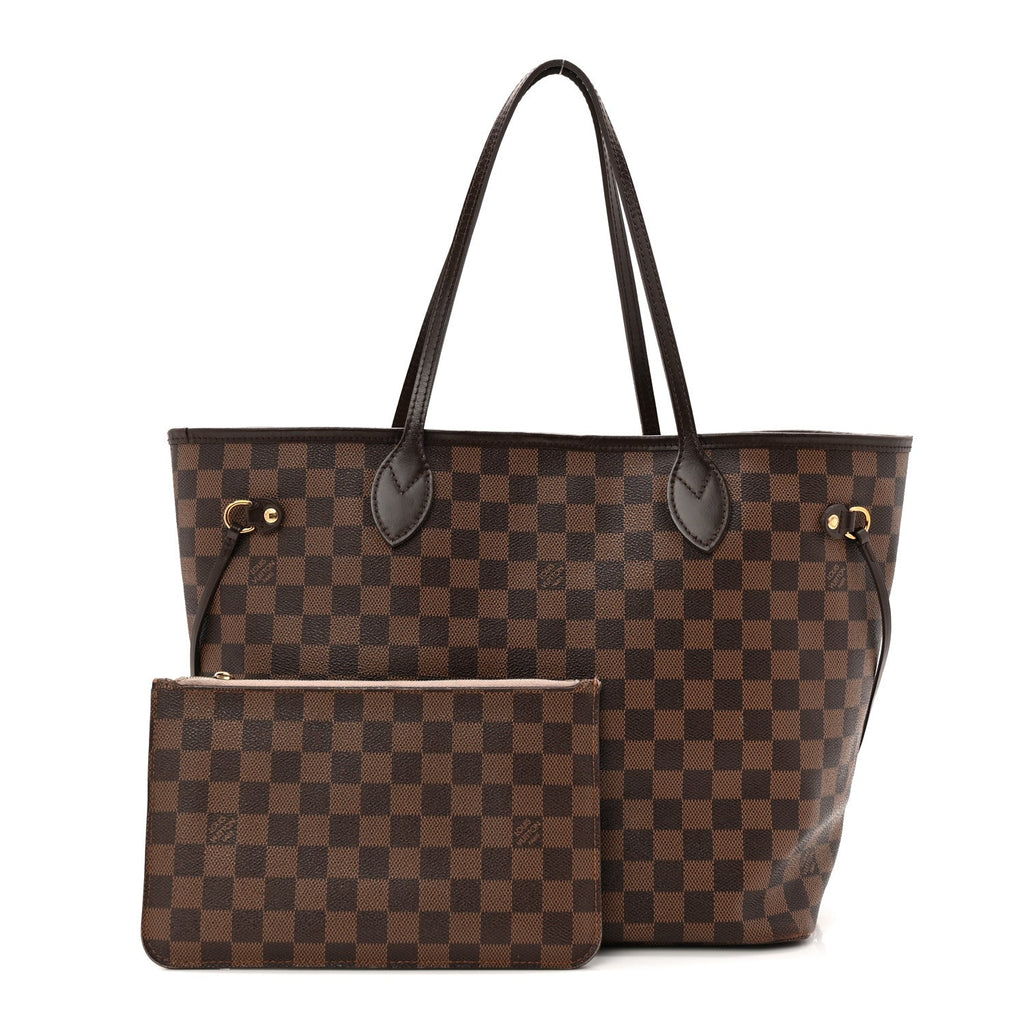 Louis Vuitton Damier Ebene Neo Neverfull MM Rose Ballerine
