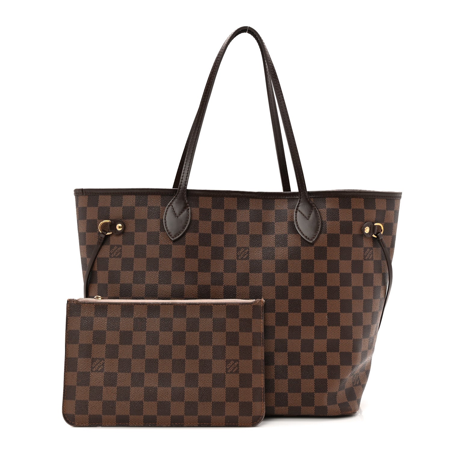 Louis Vuitton Damier Ebene Neo Neverfull MM Rose Ballerine