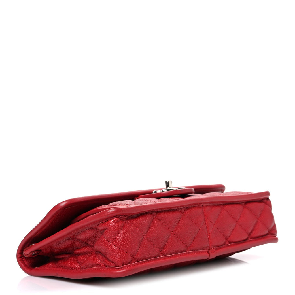 Chanel Caviar Quilted Medium French Riviera Flap Red