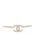 Metal Crystal CC Headband Light Gold