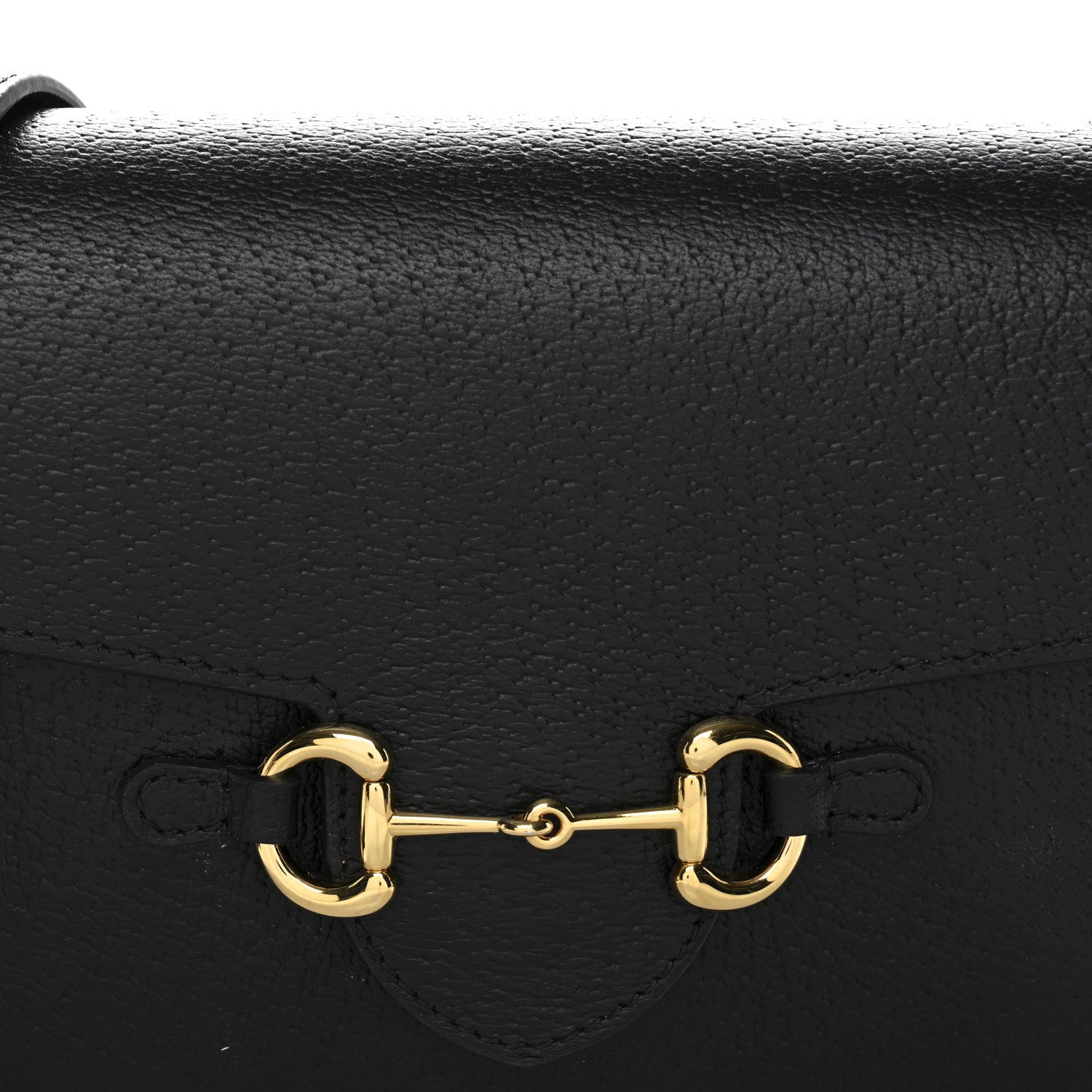 Gucci Calfskin Horsebit 1955 Shoulder Bag Black