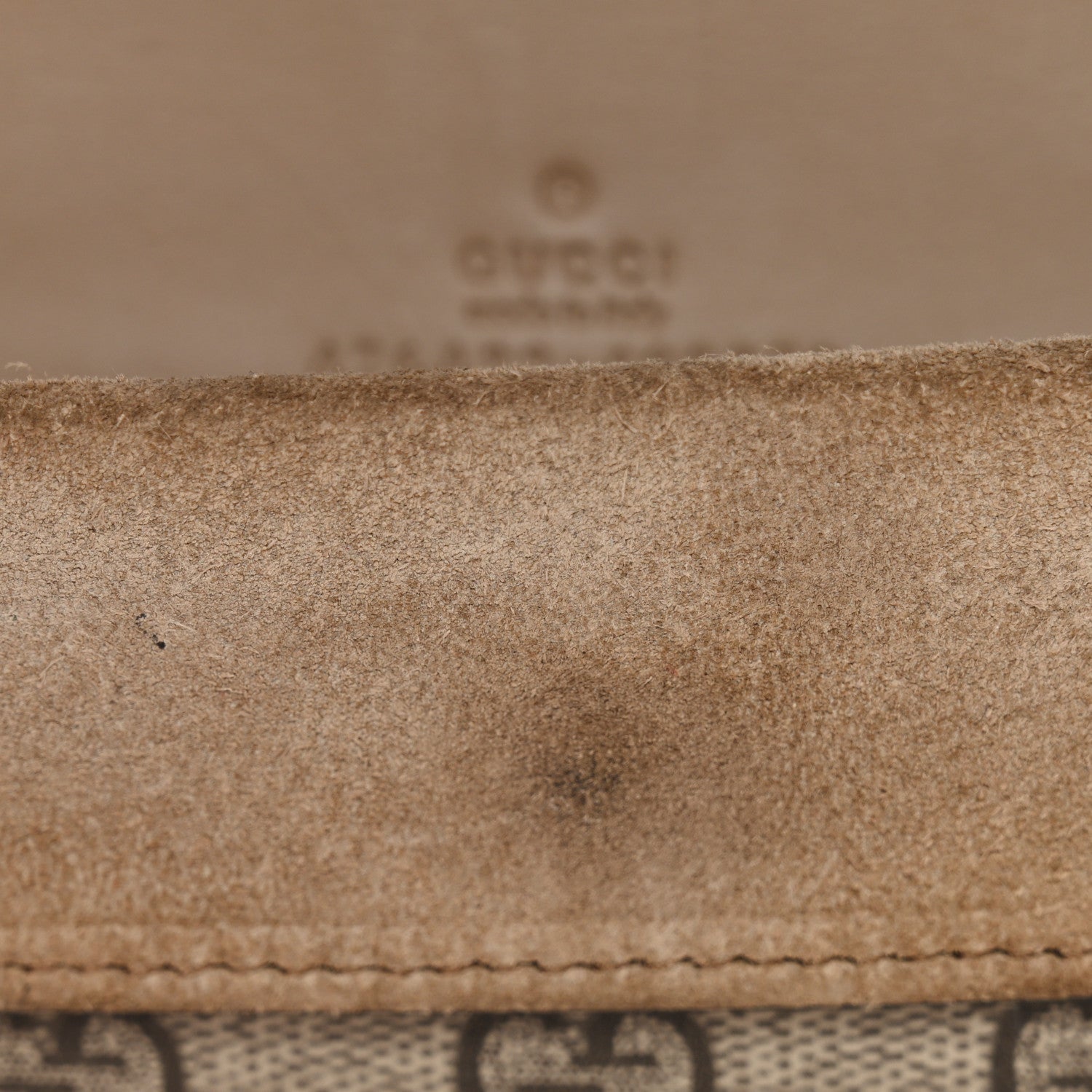 Gucci GG Supreme Monogram Super Mini Dionysus Shoulder Bag Taupe