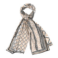 Louis Vuitton Cotton Monogram Tile Scarf Beige