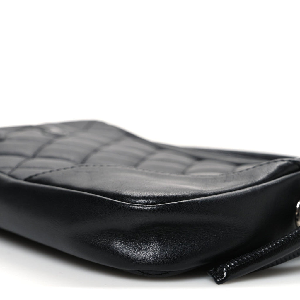 Chanel Calfskin Quilted Cambon Pochette Black