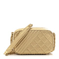 Chanel Metallic Lambskin Mini Coco Boy Camera Case Gold