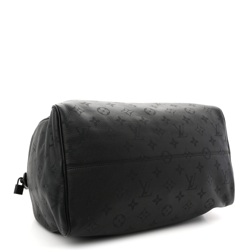 Louis Vuitton Calfskin Monogram Speedy P9 Bandouliere 40 Ultra Black