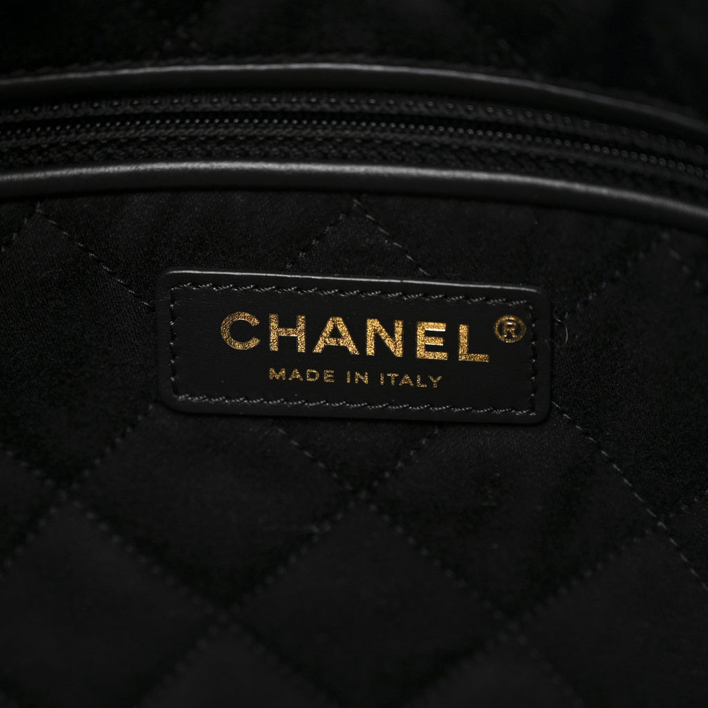 Chanel Shiny Calfskin Quilted Small Chanel 22 Black