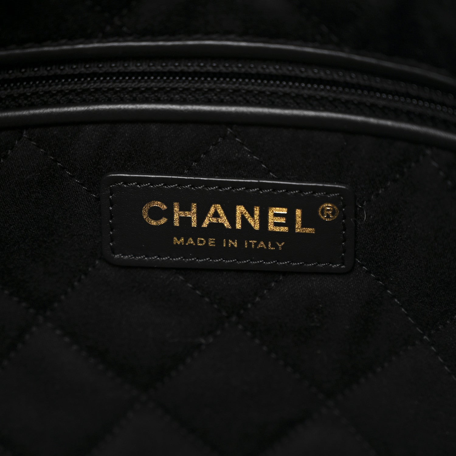 Chanel Shiny Calfskin Quilted Small Chanel 22 Black
