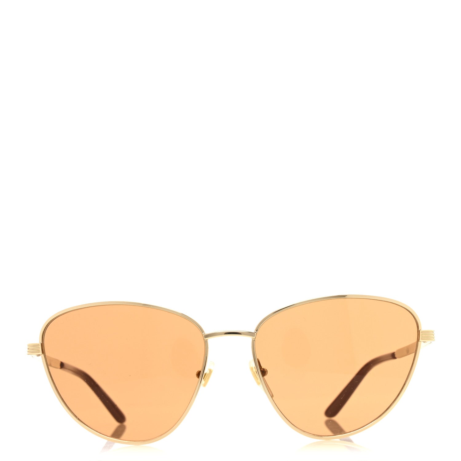 Gucci Metal Cat Eye Sunglasses Gold Purple