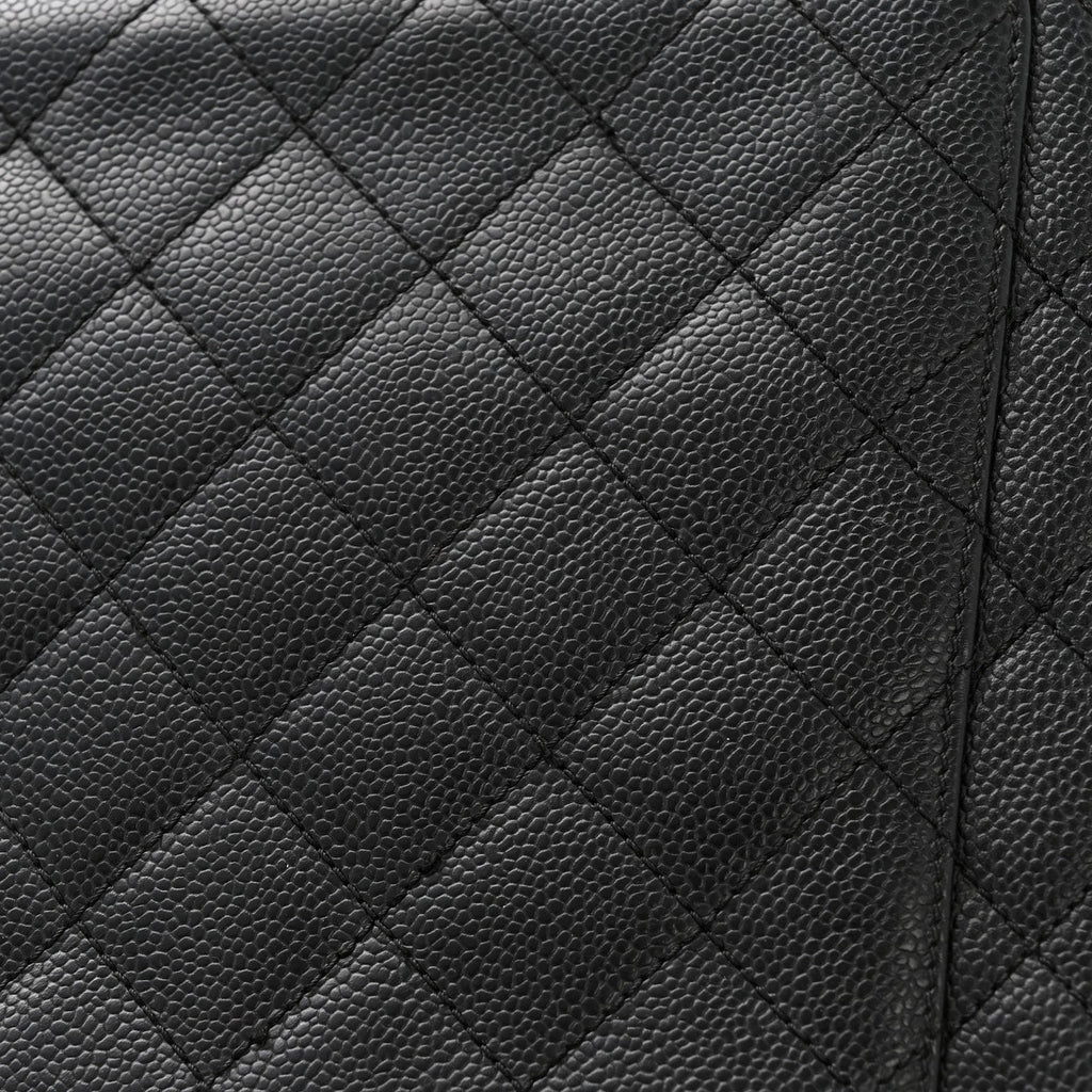 Chanel Caviar Quilted Jumbo Kelly Flap Black