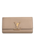 Louis Vuitton Taurillon Capucines Wallet Galet