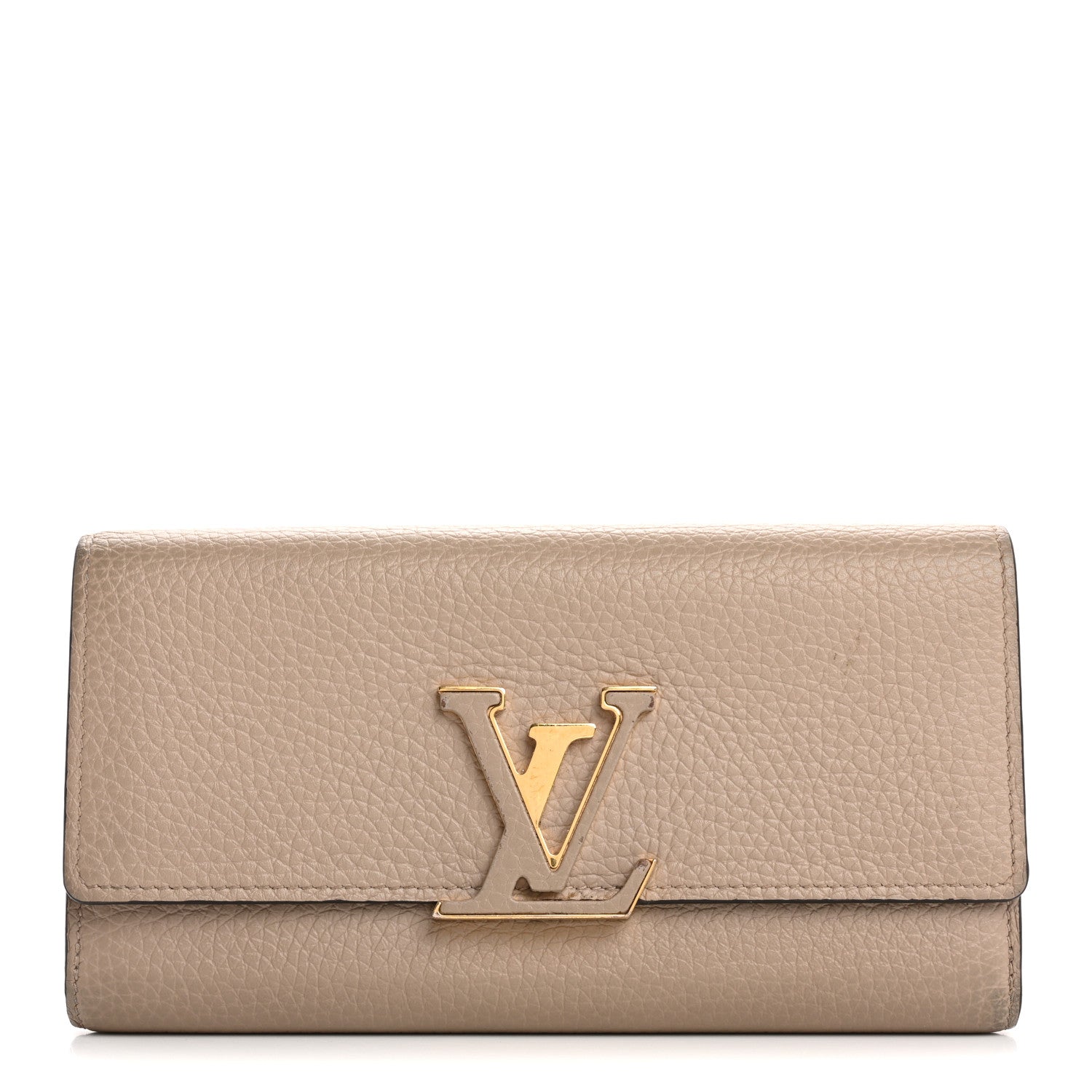 Louis Vuitton Taurillon Capucines Wallet Galet
