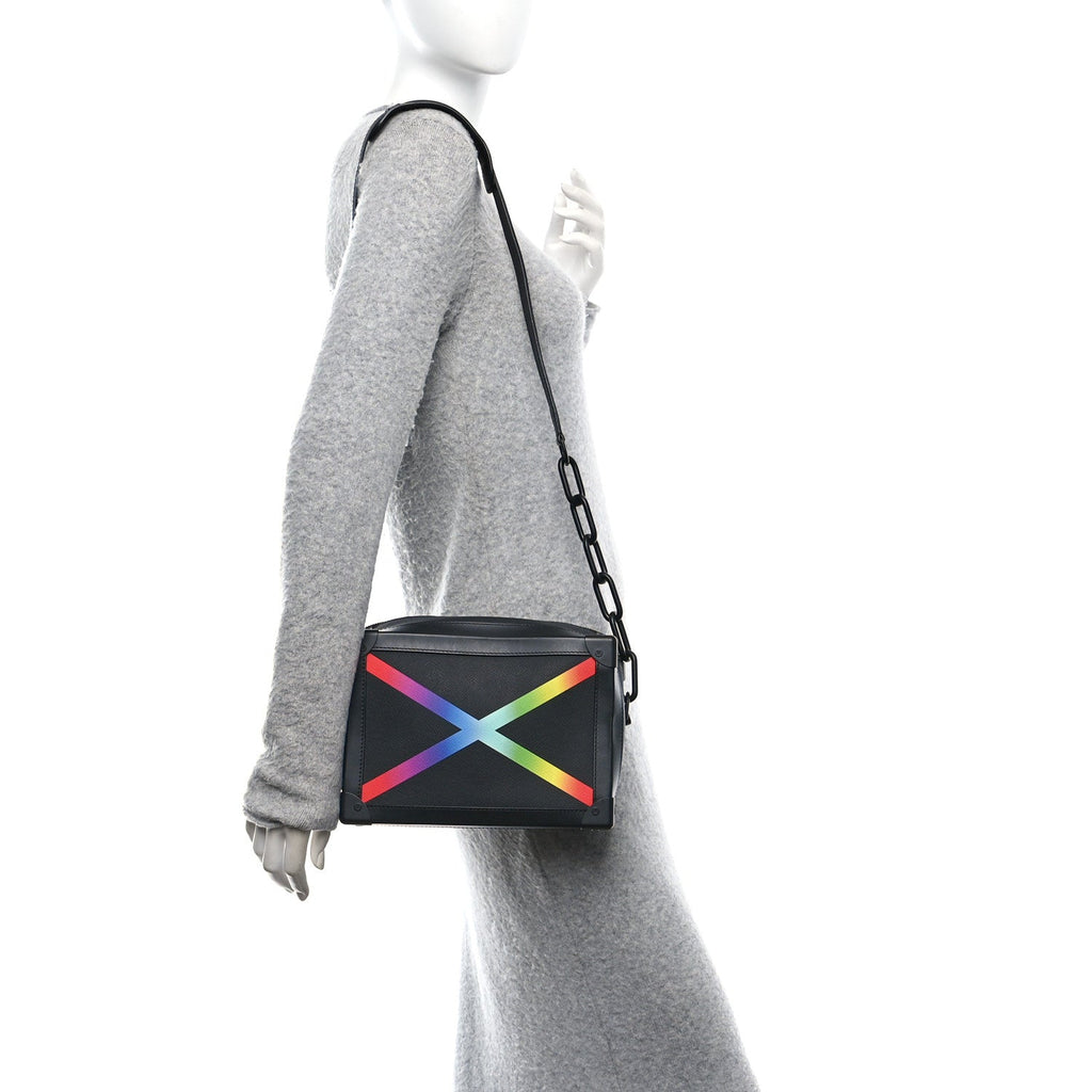 Louis Vuitton Taiga Rainbow Soft Trunk Black