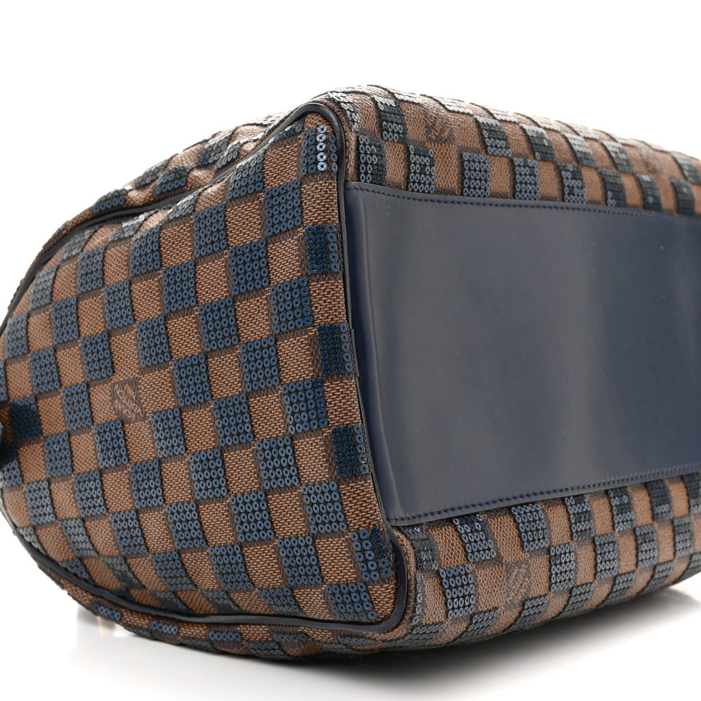 Louis Vuitton Damier Paillettes Speedy 30 Blue