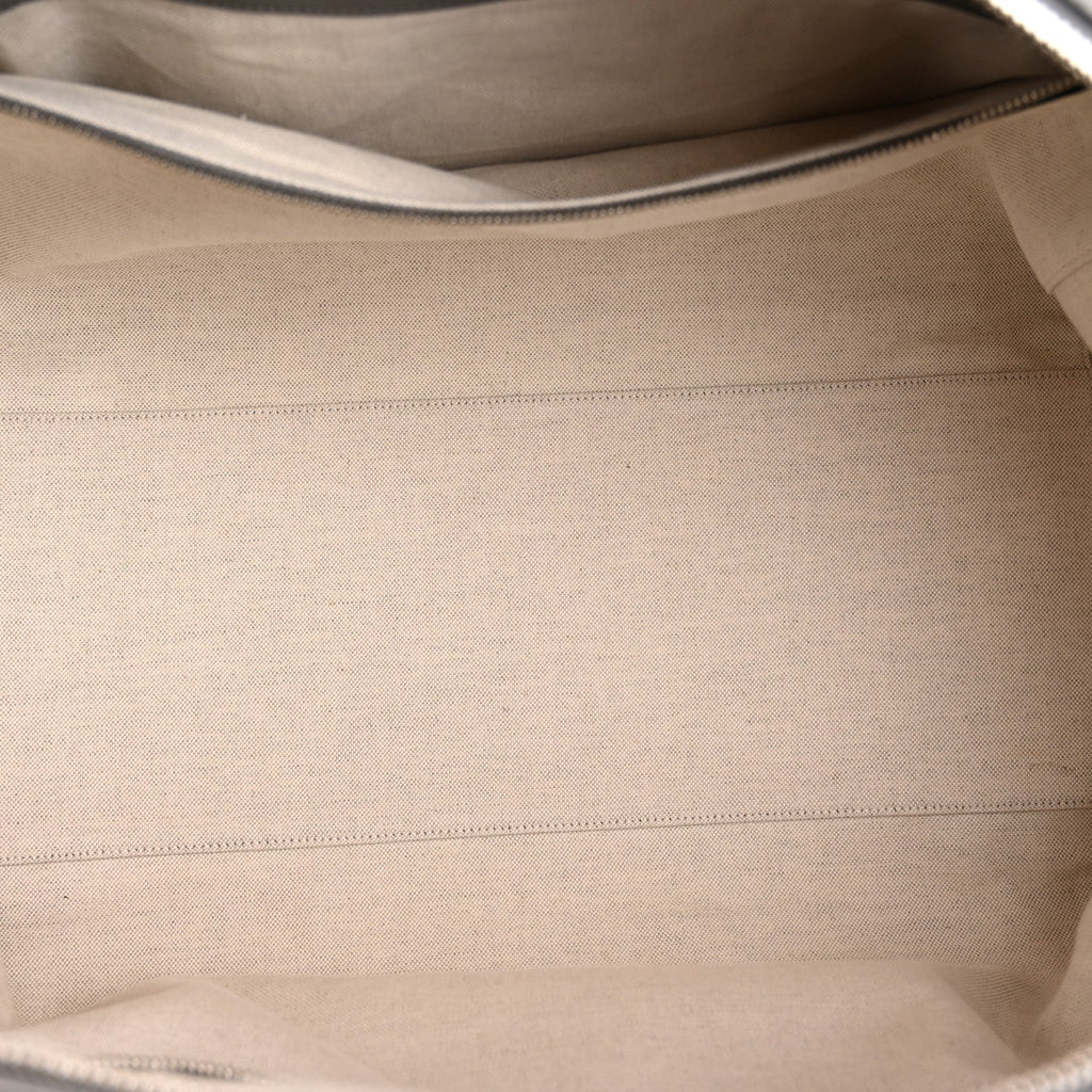 Gucci Calfskin GG Tennis Embossed Duffle Bag Grey